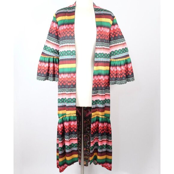 Alice+Olivia XS / S reversible kimono robe jacket Dottie Flower Pot $495